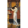 thumbnail image 2 of Godward, John William 9x14 White Modern Wood Framed Museum Art Print Titled - The Toilet, 2 of 4