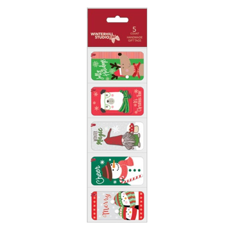 Winterhill Studio 2Pack 5 Count Handmade Gift Tags - - Jolly Holidays
