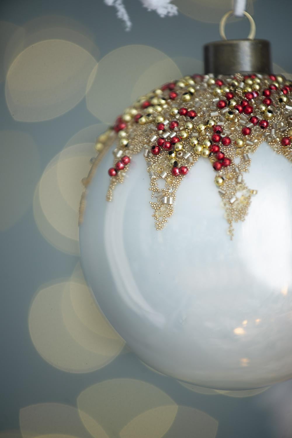 Set of 6 Glass Christmas Ball Ornaments with Glitter and Painting Design by Riccardo Tree Decor