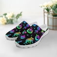 thumbnail image 3 of POLERO Cartoon Galaxy Kitten And Bat Women's Mules House Shoes Halloween Slippers Athletic Footwear Comfort Slip-On Walking Mules with Arch Support,Slip Resistant Loafers, 3 of 7