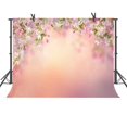 thumbnail image 1 of Telón de fondo ABPHQTO 150x220cm Hermosas flores de melocotón fotografía Accesorios de fotografía fondo rosa, 1 of 2