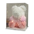 thumbnail image 2 of Weloille Valentine's Day Preserved Flower Rose Bear Decor, Battery Operated LED Light Ornament with Gift Box, Romantic Handmade Gift for Girlfriend, 2 of 6