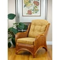thumbnail image 4 of SK New Interiors Jam Lounge Armchair ECO Natural Rattan Wicker Handmade Design w/Light Brown Cushion, Colonial, 4 of 7