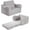 Grey Medium, variant on vhibuon Kids Chairs for Toddler  2-in-1 Toddler Soft Sherpa Couch Fold Out  Convertible Sofa to Lounger for Girls and Boys  Grey