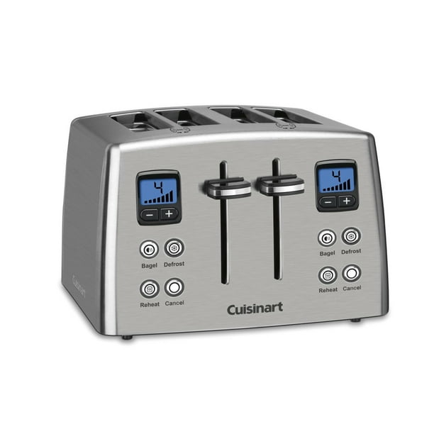 Cuisinart CPT435 Countdown 4Slice Stainless Steel Toaster Walmart