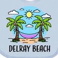 thumbnail image 4 of Inktastic Summer Vacation in Delray Beach Boys or Girls Baby Bib, 4 of 4