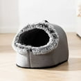 thumbnail image 2 of JLFNYA Cat Bed, 16.5 x 13.0 x 11.8" Cat Beds, Cat Beds for Indoor Cats, Pet Bed for Small Medium Pets, Warm Pet Cave Bed, Warm Enclosed Portable Sleeping Bed for Dogs and Cats in Winter, 2 of 5