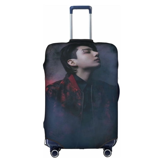 Bts Jeon Jung Kook Funda De Equipaje Protector De Maleta Lavable Funda De Maleta Antiarañazos Para Maletas De 18-32 Pulgadas