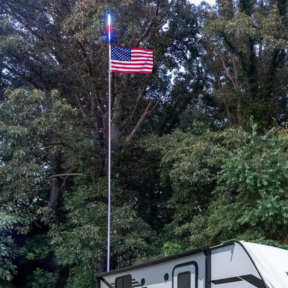 Flagpole Kit and Camp Locator with Bluetooth Control