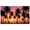 2A, variant on Tropical Palm Trees Beach Sunset Banner Exotic Scenic Decor Vibrant Colorful for Vacation Party Home Decoration Paradise