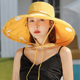 thumbnail image 5 of Sombrero de sol para mujer, de ala ancha, con protección solar UPF 50+, plegable, para playa, para verano, 5 of 5