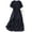 Navy, variant on Busydd Womens Dresses Short Sleeve Solid Color Maxi Dresses Round Neck Comfy Casual Tunic Flowy Dress Summer Fall Dress