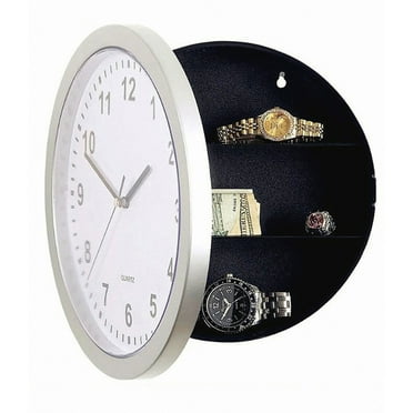 Giaone Safe Wall Clock Valuables Money Hidden Storage Box Diversion Stash Boxes Decor