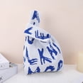 thumbnail image 5 of Unique Bargains 1 Pc Knitted Wrist Bag Letter Gift Bag White, 5 of 5