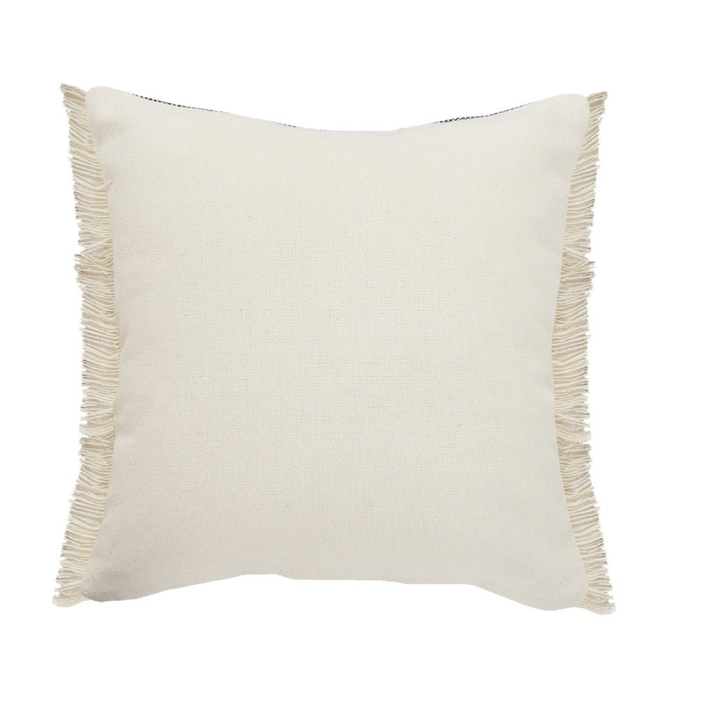 Ox Bay Daniel 20" x 20" Black/Tan Striped Jute Blend Adult Decorative Throw Pillow Cover