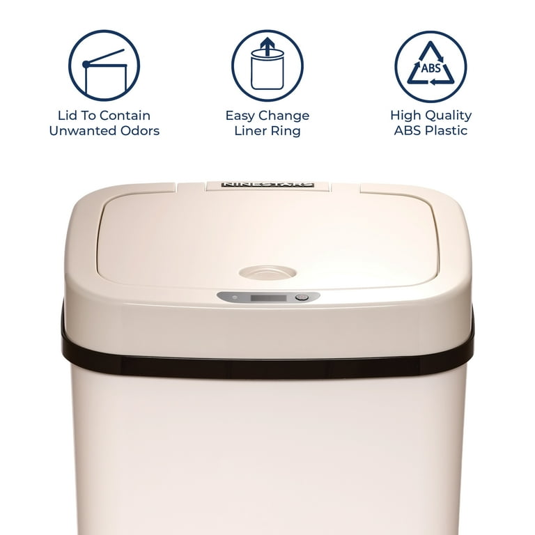 Nine Stars Gallon Motion Sensor Trash Can, Hands-Free Lid