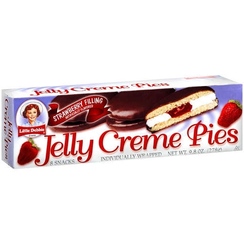 Little Debbie Family Pack Jelly Creme Pies Snack Cakes, 10.14 oz