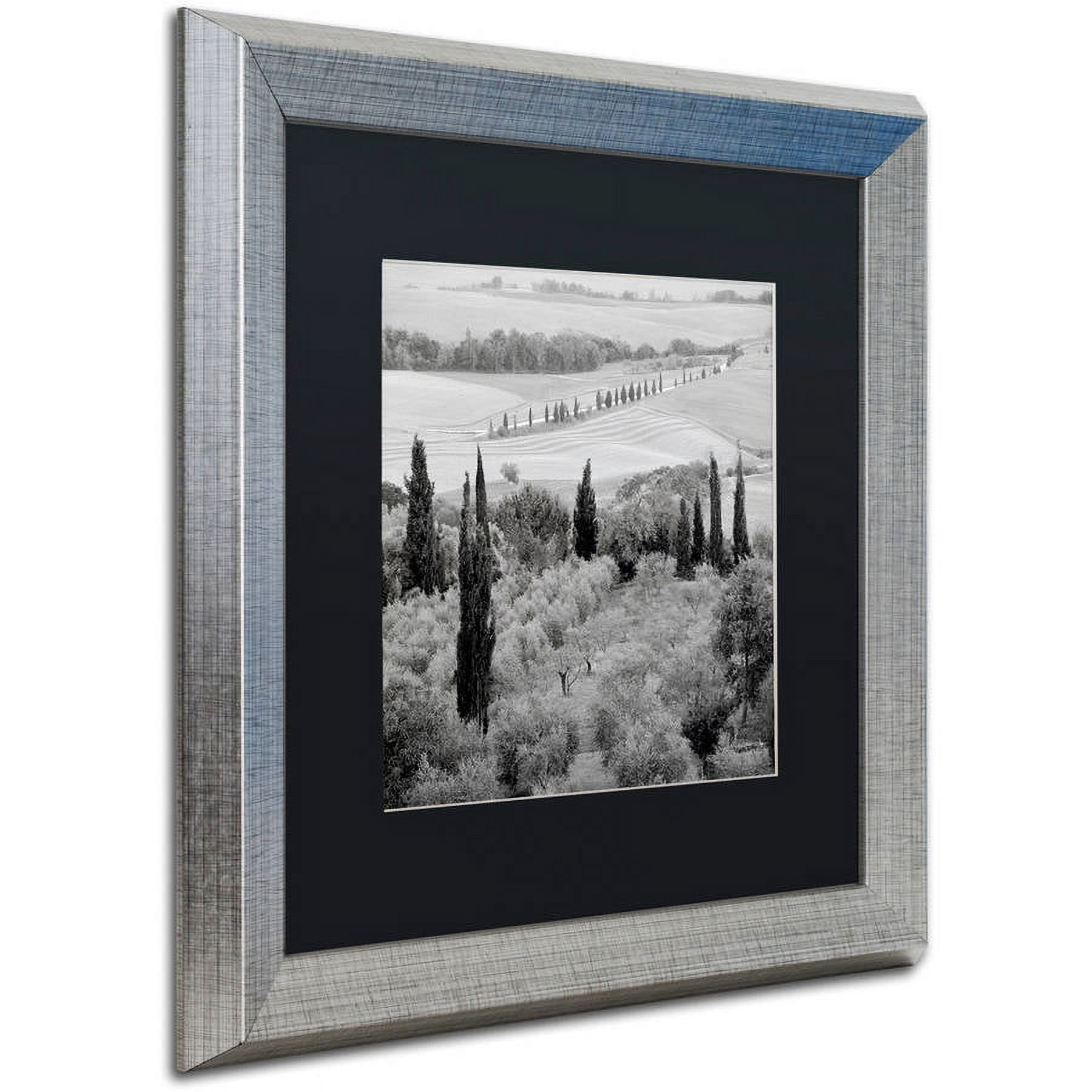 Trademark Fine Art "Tuscany X" Canvas Art by Alan Blaustein, Black Matte, Silver Frame