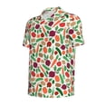 thumbnail image 2 of Rocae Vegetables for Men's Short Sleeve Polo Shirt, Quick Drying Performance Moisture Wicking Sports Men's Golf Shirt Large, 2 of 9