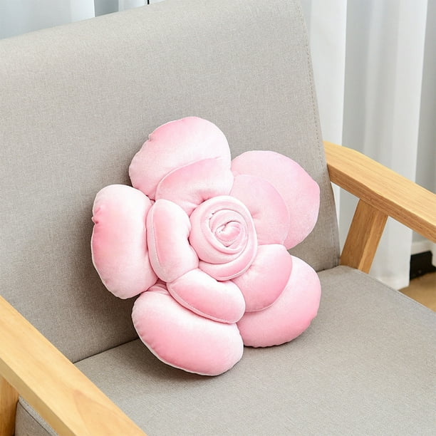 Cojín de sofá Almohada de flores para regalo del Día de la Madre - Almohada decorativa floral suave | Diseño de rosa, material de algodón | 30x30x5cm | Decoración del hogar para sofá, cama, silla