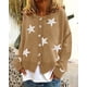 thumbnail image 1 of Suéter de otoño e invierno de Europa y Estados Unidos, cárdigan de punto para mujer, chaqueta de un solo pecho con estrella de cinco puntas, 1 of 6