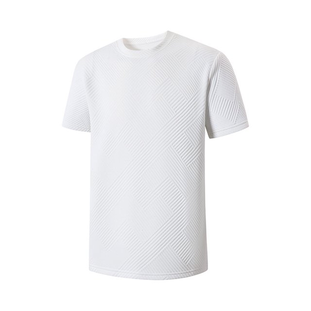 pstuiky Mangas cortas para hombre, Camiseta deportiva informal de manga corta con cuello redondo para hombre, transpirable y de seda helada. camisas casuales para hombre l