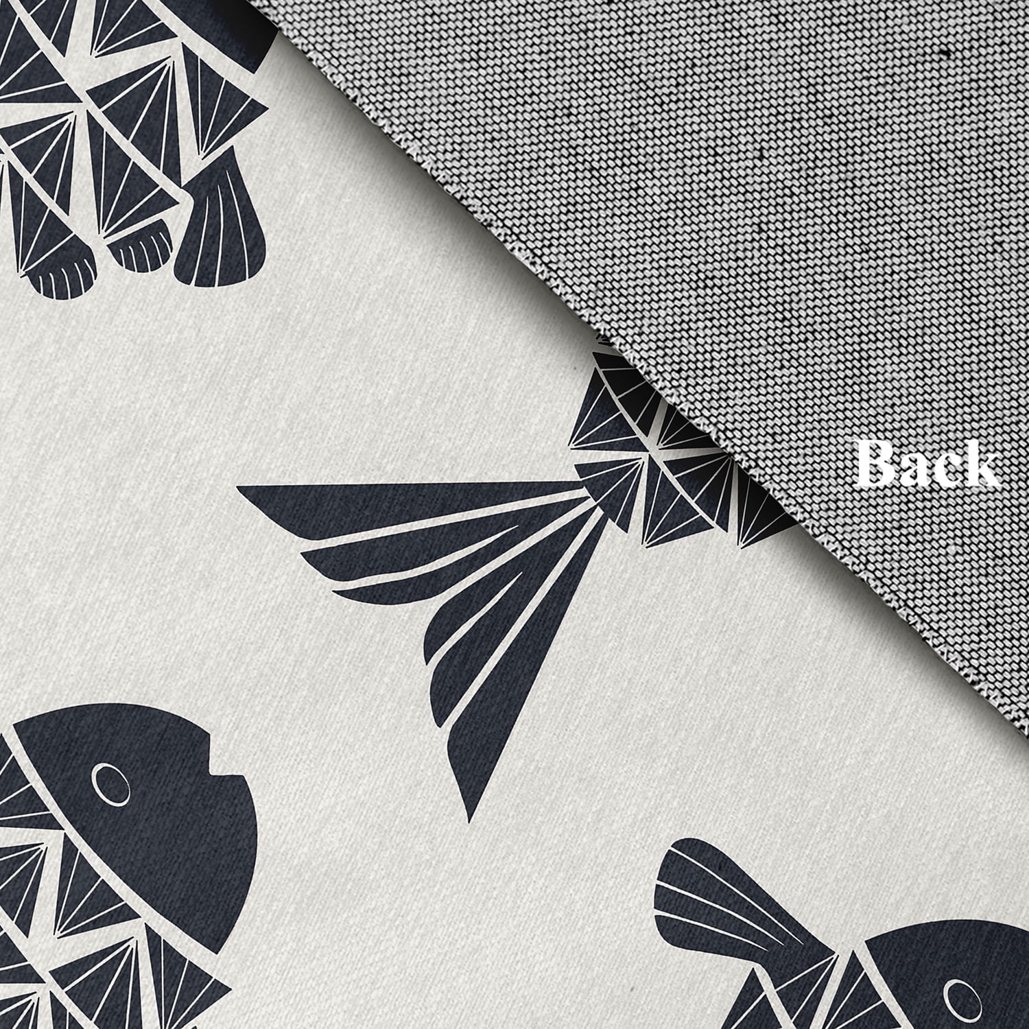 Simply Daisy 18 x 30 Fish Tales Nautical Chenille Rug, Shark Blue