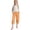 Orange, variant on Lovzfmll Girl's Summer Straight Leg Pants, Solid Color Casual Trousers with Pockets, Versatile Capri Length Wear for Kids 4-5 Years