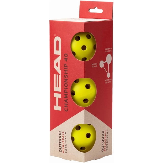 Pelotas Pickleball 3B Head Championship 40 – Set 3 amarillo