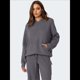 thumbnail image 5 of Conjunto de Dos Piezas de Pijama y Pantalón de Felpa de Larga para Mujer. Incluye: Suéter, Pantalón y Traje Informal. Gris XL, 5 of 10