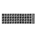 thumbnail image 1 of Unique Bargains White Letters French Azerty Keyboard Sticker Cover Black for Laptop PC, 1 of 1
