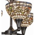 thumbnail image 4 of Meyda Tiffany 154475 Tiffany Turning Leaf 3 Light 22" Wide Semi-Flush Ceiling Fixture -, 4 of 7