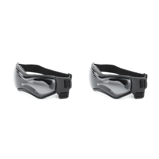 Methold 1 par de gafas para mascotas, plegables, informales, a prueba de sol, de Color sólido, para esquiar al aire libre, snowboard, gafas de Negro 2piezas