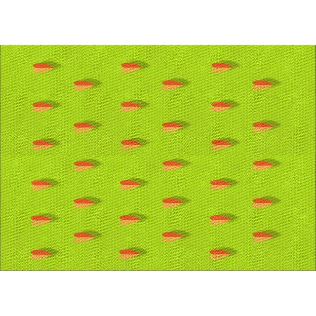 Ahgly Company Machine Washable Indoor Rectangle Transitional Pistachio Green Area Rugs, 5' x 8'
