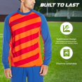 thumbnail image 4 of Camiseta de portero Vizari Padova para jóvenes, talla grande, naranja/real, 4 of 4