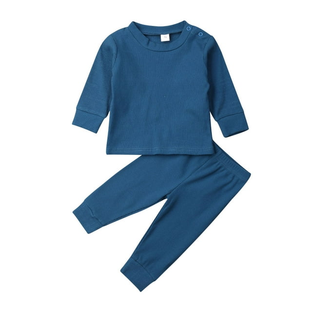 xiaxaixu Ensemble T-Shirt Col Rond + Pantalon Long Uni pour Bébé