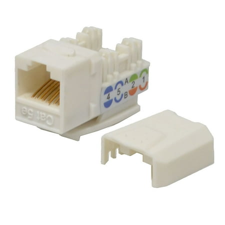 Keystone Jack Cat5e White Network Ethernet 110 Punchdown 8P8C price history on PriceWatchPro