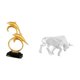 thumbnail image 5 of Figura de delfín, escultura de animal de resina, estatua de toro, arte coleccionable, adorno de escritorio con superficie lisa, adecuado para sala de, 5 of 8