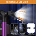 thumbnail image 3 of KEKOY Folding Walking Cane for Seniors Men Women with Light and Quad Base Purple, 3 of 9