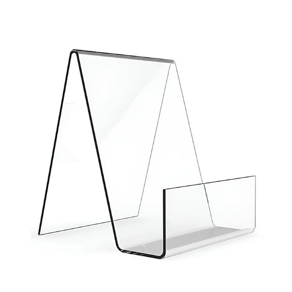 LAMIRO Acrylic Book Stand Clear Acrylic Display Easel Transparent Tablet Holder For Displaying Picture Book Magazine Electronic Device