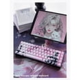 thumbnail image 4 of Anime Girl Gradient Keycap Set for Mechanical Keyboards, Cherry Profile Custom Keycaps,side Letters with Translucent Design, 4 of 5
