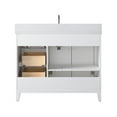 thumbnail image 6 of Vanity Art 42" Bathroom Vanity with Sink and Engineered Marble Top, Freestanding Storage Cabinet with 2 Drawers, 1 Shelf and Flip Down Tray, 6 of 9