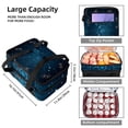 thumbnail image 3 of Constellation Double Layered Insulated Lunch Bag with Two Compartments, Large Capacity, Hand-Carry Refrigerated Lunch Bags, 7.1x11.4x16.1 Inches, 3 of 6