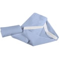 thumbnail image 3 of Daycare Cot Sheets -Daycare Cot Sheets for Toddler and Preschool - Cotton - Corner Elastic Loops - Cot Bed Fitted Sheet 1000 Thread count Pre-School Cot Sheet Pack Of 12 (23"X55", Light Blue), 3 of 8