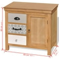 thumbnail image 7 of vidaXL Sideboard 25.6"x13.8"x23.6" Solid Wood Eucalyptus, 7 of 7