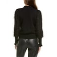 thumbnail image 2 of Gracia womens  Fringe Top, S, Black, 2 of 3
