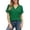 Green, variant on uvwlwu Womens Summer Tops,Summer Crop Top for Lightweight Casual Tee with Modern Neckline for Everyday Wear,S