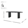 thumbnail image 2 of New Pacific Direct Aniston KD 92" Oval Dining Table in Black, 2 of 8