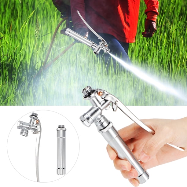 Manija Del Rociador De Acero Inoxidable Agricultura Pistola De Agua De Alta Presión Con Interruptor De Filtro