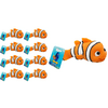 JA-RU Disney Super Stretchy Toys Nemo Figures (8 Nemo) Birthday Gifts for Kids Age 3+ | W-C-6900-8